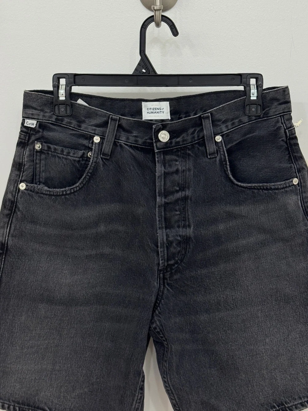 Citizens of Humanity Ayla Jean Shorts Vintage Black size 27 Blokecore Streetwear